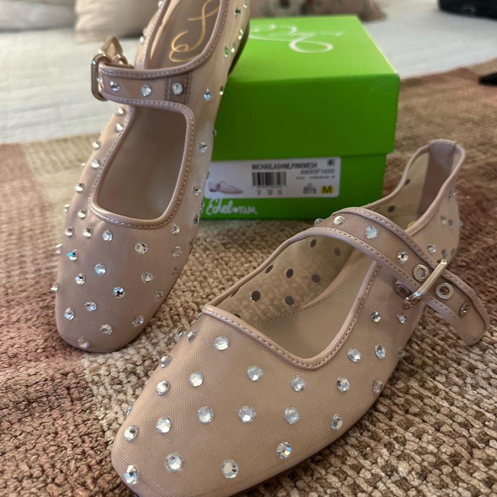 Sam Edelman Pink Mesh Loafers